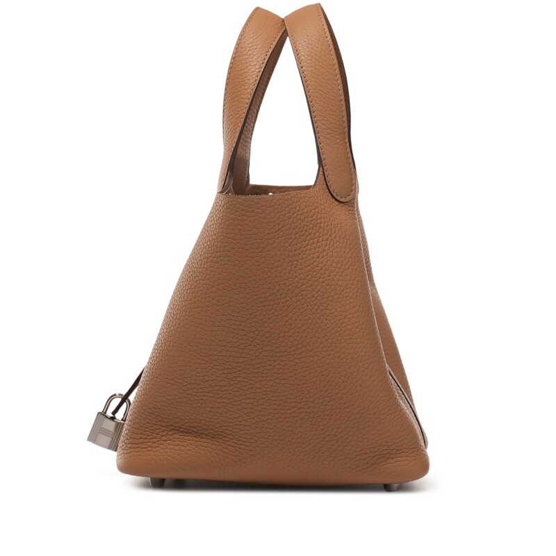 Hermès Biscuit Clemence Picotin Lock 18 Palladium Hardware - Image 2